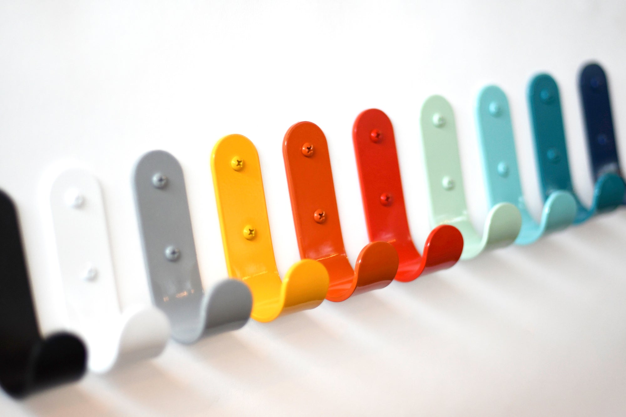 Modern J Hook- Steel Wall Hook, Coat Hook, Utility Hook