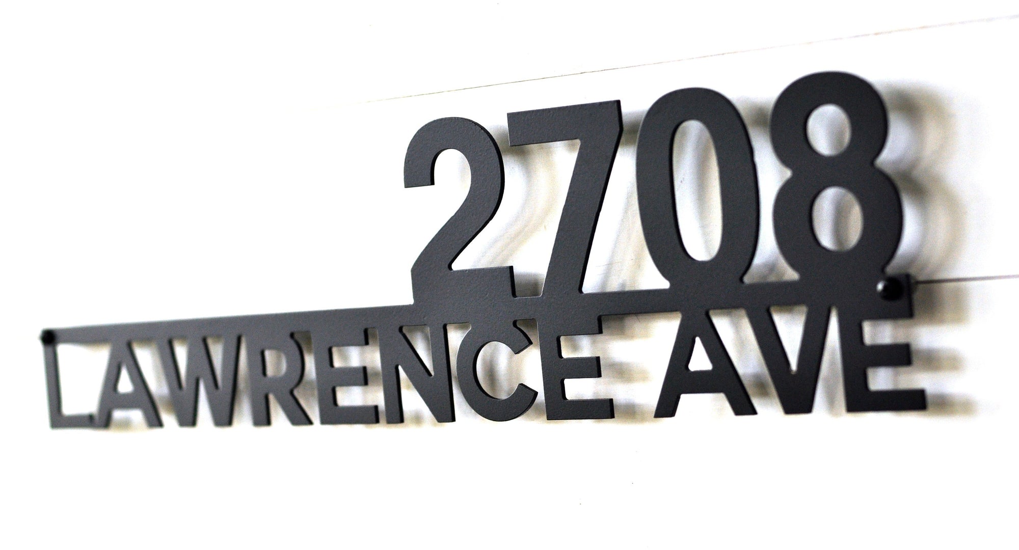 Modern Underline Aluminum Address Sign