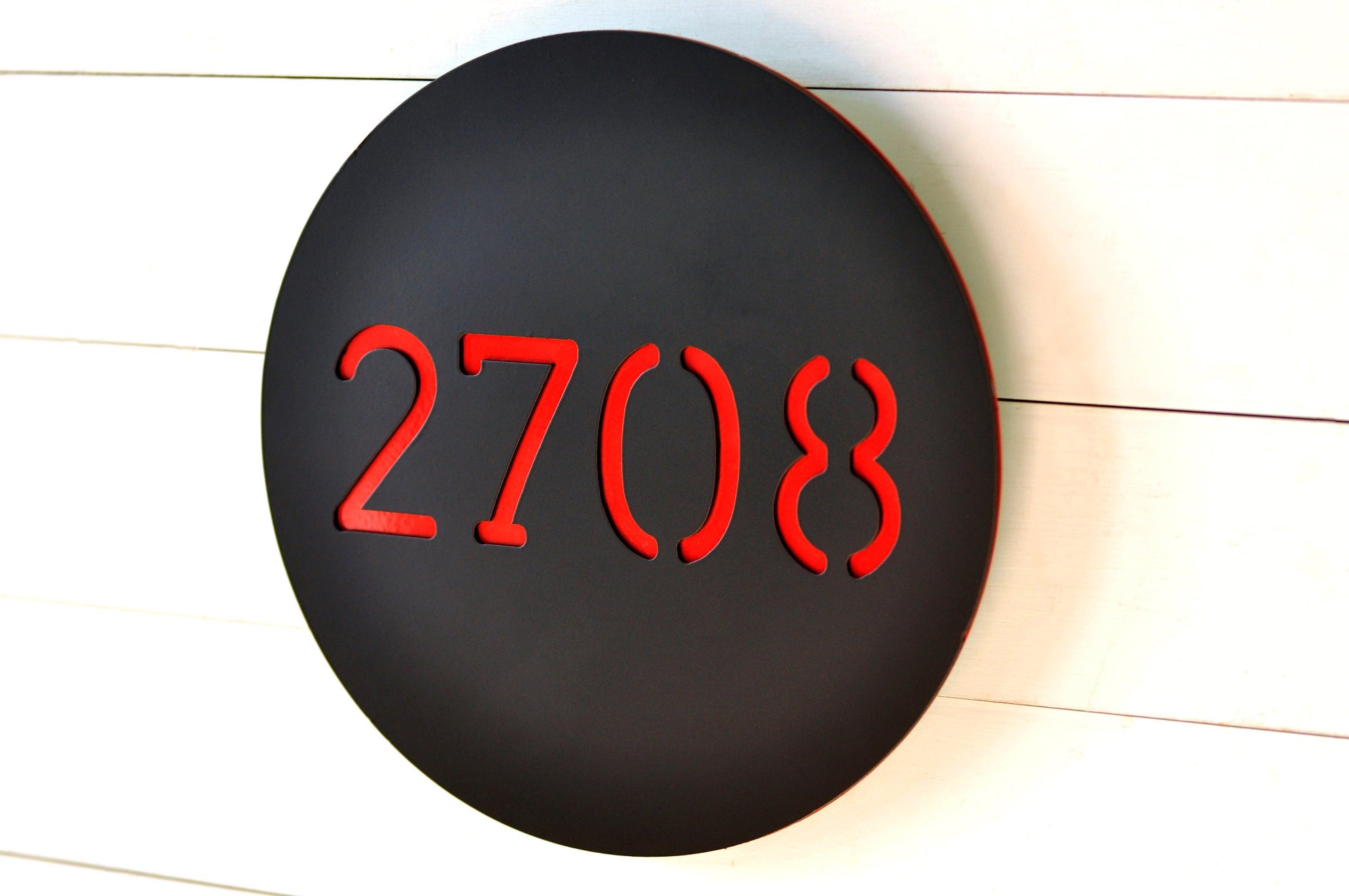 Round Number Plate